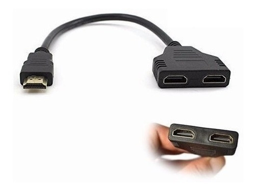 Imagen 2 de 6 de Splitter Hdmi 1x2 Adaptador Divisor Local Caballito Fac A B