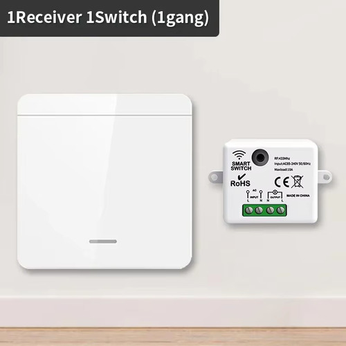 Interruptor Inalambrico De Pared Receptor Y Transmisor 220v