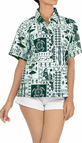 La Leela Camisa De Blusa Hawaiana Informal De Verano Relajad