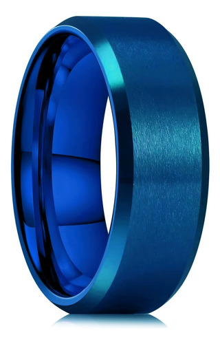 Anillo Titanio Acero Inoxidable 8mm Hombre Mujer Moda