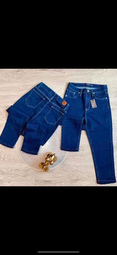 Jeans B2u De Dama De Moda Azul, Negro, Blanco Ananas