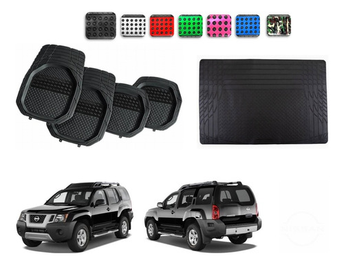 Tapetes 4pz Color 3d + Cajuela Nissan X-terra 2005 - 2015