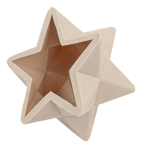 Molde De Vela De Estrella 3d, Molde De Silicona Para