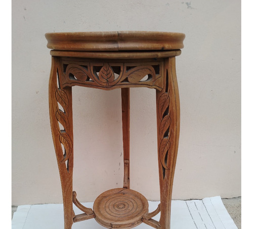 Antiguo Pie Base Pata Soporte De Maceta Jarrón Tapa Mármol