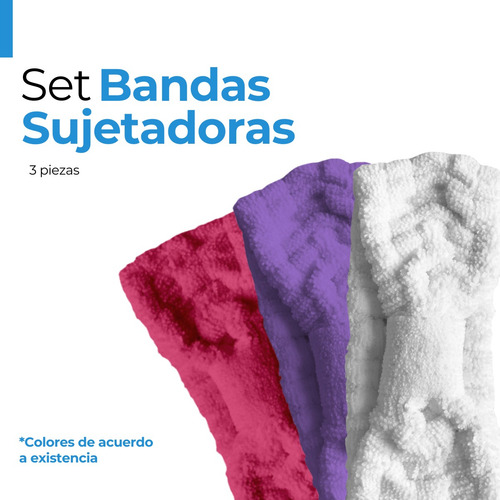Set 3 Bandas Sujetadoras De Cabello Diadema. Spa Skincare Momento De Aplicación Día/noche Tipo De Piel Todo Tipo De Piel