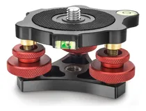 Comprar Cavix - Base De Nivelación De Trípode Para Cámara Fotográfica Macro, Aluminio Con Nivel De Burbuja, Nivel De 3 Ejes Con Ajuste De Precisión +\u002F-5 Grados Para Cámara Dslr Rotador Cabeza Panorámica Lp-64