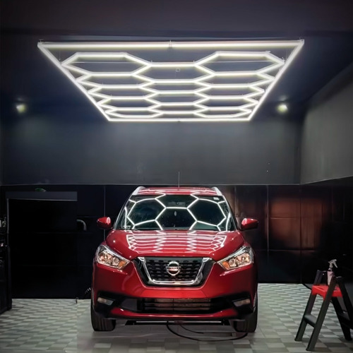 Led Hexagonal 14 Células Iluminação Teto Parede Oficina Sgt 110v/220v