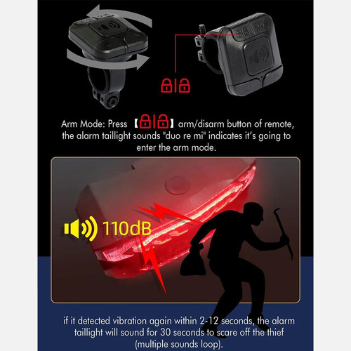 Kit De Iluminación Para Bicicleta Con Señalización