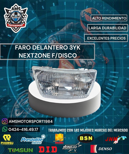 Faro Delantero 3yk Nextzone F/disco