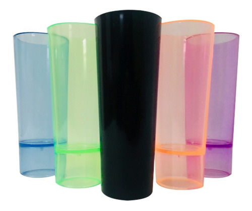 Imagen 1 de 4 de Vasos Tequileros Shot De Plástico Colores 30pzas