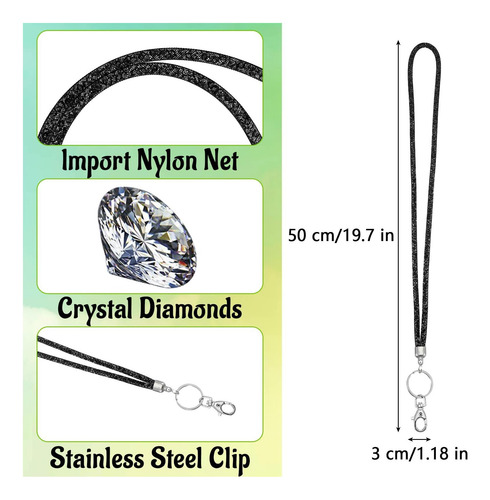 Exclusivo Lanyard Bling Ymapinc, Cristal Y Brillo