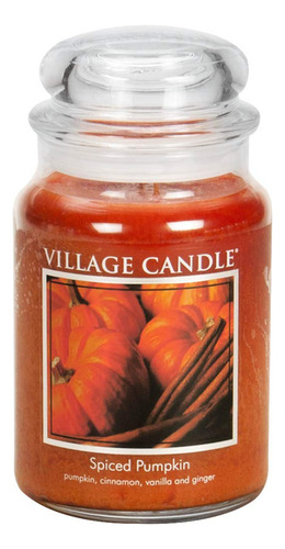 Village Candle Vela Aromatica Calabaza 26 Onza Frasco Vidrio