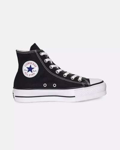 Converse Bota Con Plataforma Lona Blanca