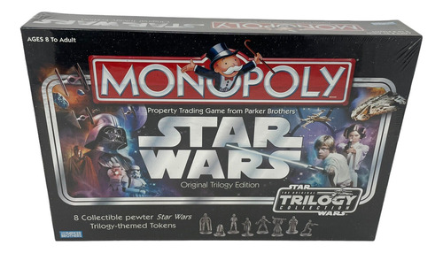 Jogo Monopoly Star Wars 2004 Novo Trilogy Edition Raro 