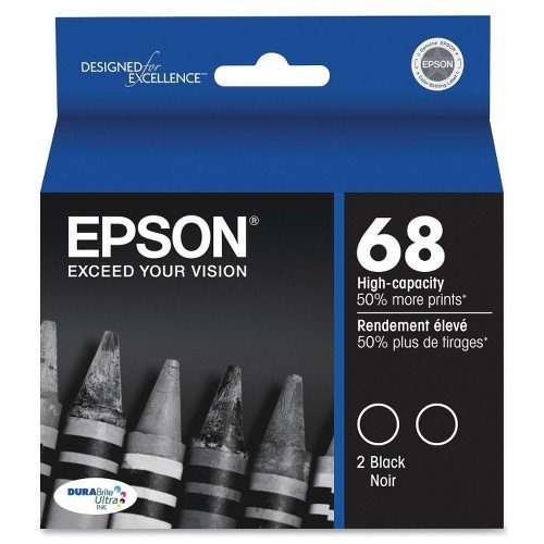 Epson T068120-d2 Ink Cart Hola Capacidad De Paquete Doble-ne