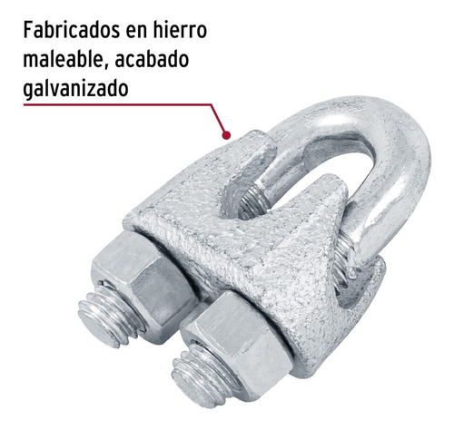 Nudos De Hierro Para Cable De 1/2' Blíster C/ 1 Pieza