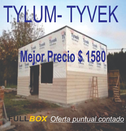 Imagen 5 de 5 de -tylum - Tyvek 30 Mt. Mejor Precio Fullbox $ 1580