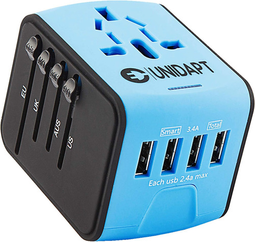 Unidapt Universal Travel Adapter, International Plug Adap...