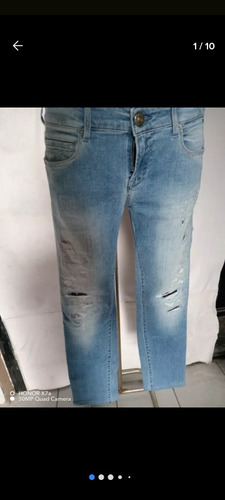 Jeans Replay Made In Italy Mod Rose 28x30 Celesto Est Rotito