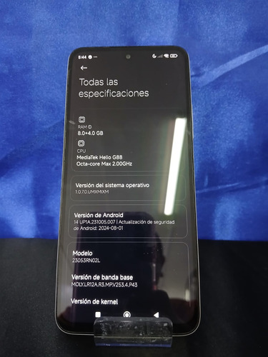 Celular Redmi 12 256gb,8 Ram Plateado Plateado (Usado)
