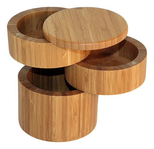 Cocina Bambú Especias Caja De Almacenamiento Especias Y /