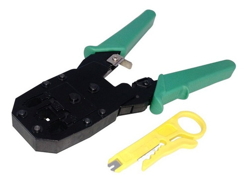 Ponchadora Rj45 + Pelacable + Tester De Red + Plug Rj45