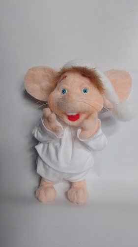 Topo Gigio Muñeco Artesanal Articulado Blanco