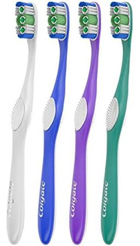 Cepillo De Dientes Para Adultos Colgate 360, Mediano (4 Unid