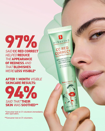 Erborian Cc Red Correct - Skincare-first Green Color Corr...