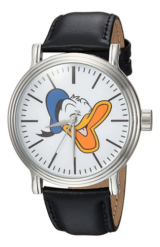 Disney &#34;donald Duck Metal De Cuarzo Reloj Casual