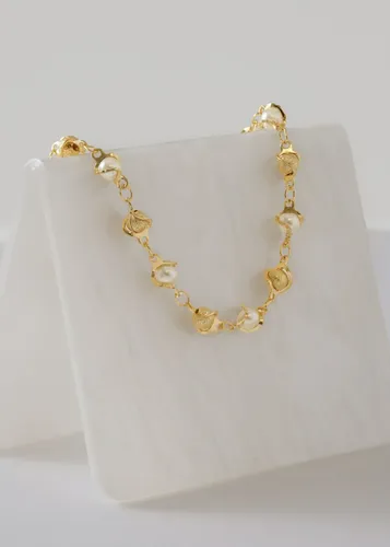 Pulsera Romantic 16cm + Extensor Oro Laminado 18k