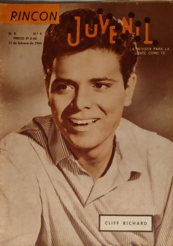 Revista Rincon Juvenil N°9 - Cliff Richard (aa490 (Usado)