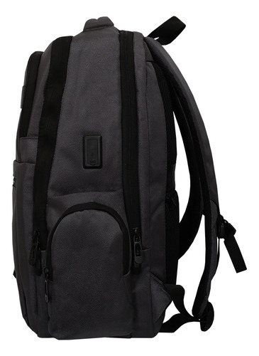 Mochila Ejecutiva Openroad Kossok Reforzada Ergonómica Color Gris