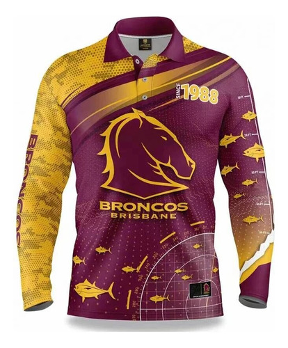 Camisa De Pesca Broncos Fishfinder, Casual Australiana