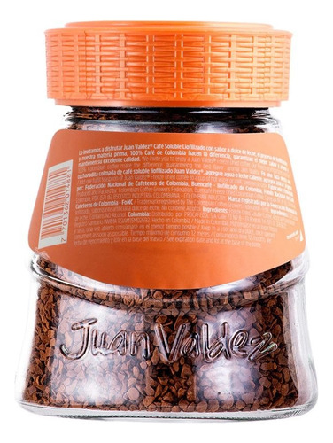 6x Cafe Soluble Liofilizado Dulce De Leche Juan Valdez 95gr