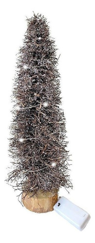 Mini Arvore Pinheiro Rattan Vine C/ Led - Natal Tok Da Casa 