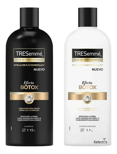  Shampoo Y Acondicionador Tresseme® Efecto Bótox 2 Pzs 1.15 L