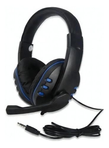 Fone De Ouvido Headphone Gamer P2 Microfone A 302 Fortinite Cor Azul Cor Da Luz Sem Luz