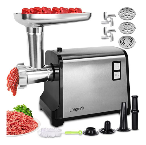 Leepenk Meat Grinder Electric 2600w Max Heavy Duty Meat Minc