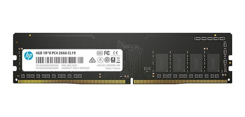 Memoria Ram Hp V2, 4gb Ddr4, 2666 Mhz, Pc4-21300, 1.2v