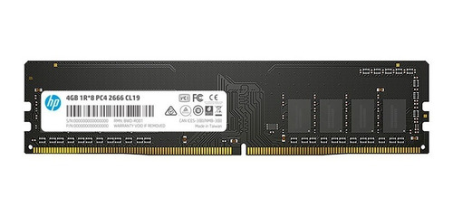 Memoria Ram Hp V2, 4gb Ddr4, 2666 Mhz, Pc4-21300, 1.2v 