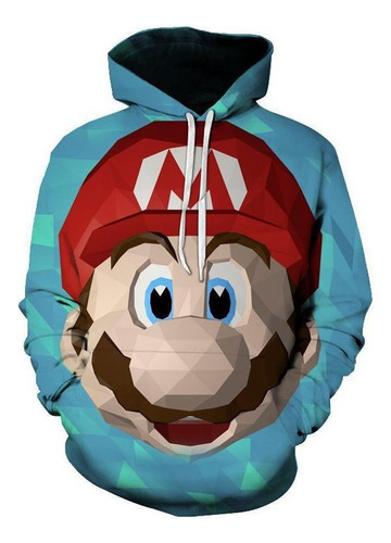 Kp Dk Sudadera Capucha Super Mario - Diseño Dibujos Animados