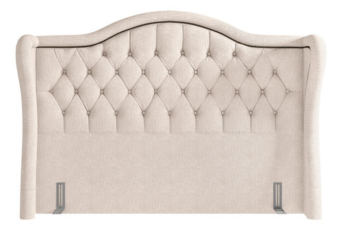 Cabeceira Cama Box Casal Quarto140cm Lisboa Linho Bege