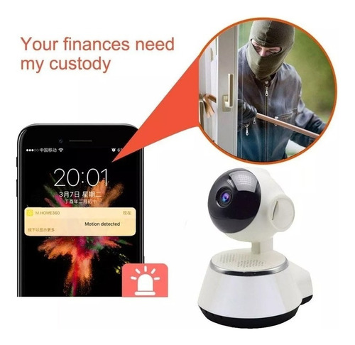 . Câmera Ip Espiã Wifi Alarm App Home Hd V380 Aplicativo