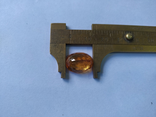 Topazio Imperial Extra Oval 12,5 Ct 10 X 16 Mm Laranja Forte
