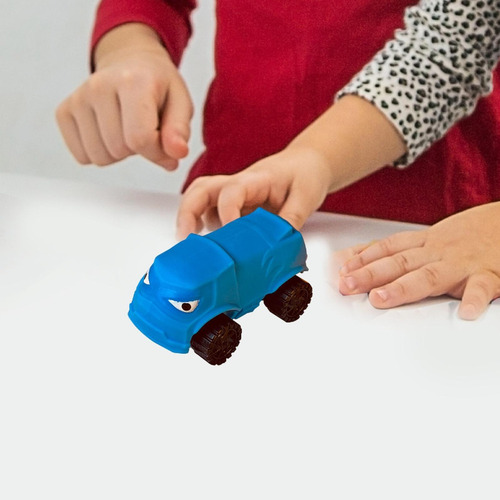 . Coche De Juguete Elástico, Coche De Juguete Que Se Azul