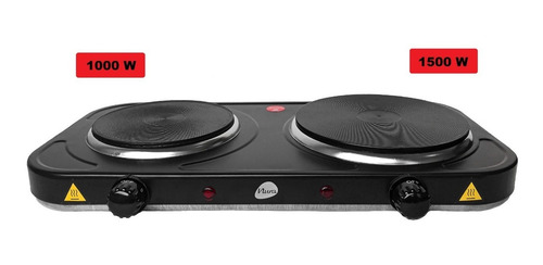 Anafe Electrico 2 Hornallas 2500w De Potencia Cocina Rapido