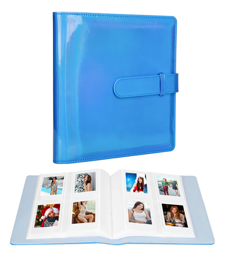 Mini Álbum De Fotos De 256 Bolsillos, Se Adapta A Fujifilm Instax Mini 11 40 9 Evo 90, Polaroid Snap Pic-300, Kodak Mini Película De 3 Pulgadas, Álbum Polaroid (azul Mágico)