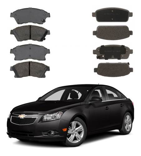 Balatas Delanteras Y Traseras Chevrolet Cruze 2010 Al 2015