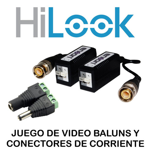 Kit Video Vigilancia HiLook Dvr 4 Canales 2 Cámaras 1080p 2mp Audio Integrado Thc-b120-ps 50mts Cable Utp + Hdd 500gb